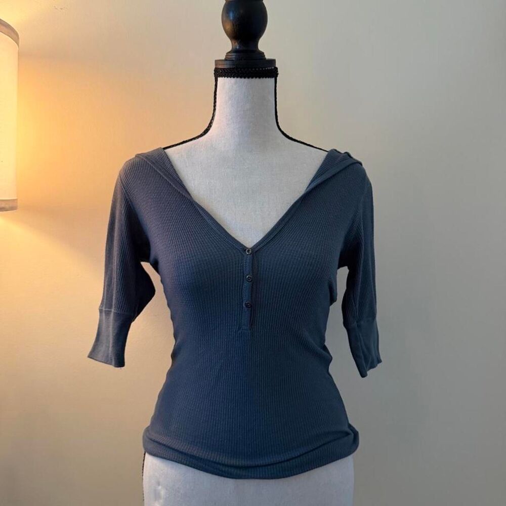 Love-rocks Women's Blue and Navy Blouse
